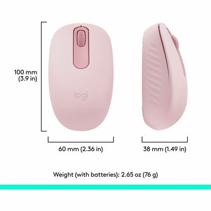 Logitech M196 Bluetooth Wireless Mouse - Compact, Portable, Rose