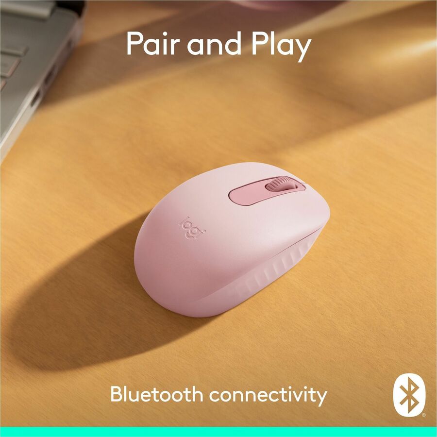 Logitech M196 Bluetooth Wireless Mouse - Compact, Portable, Rose
