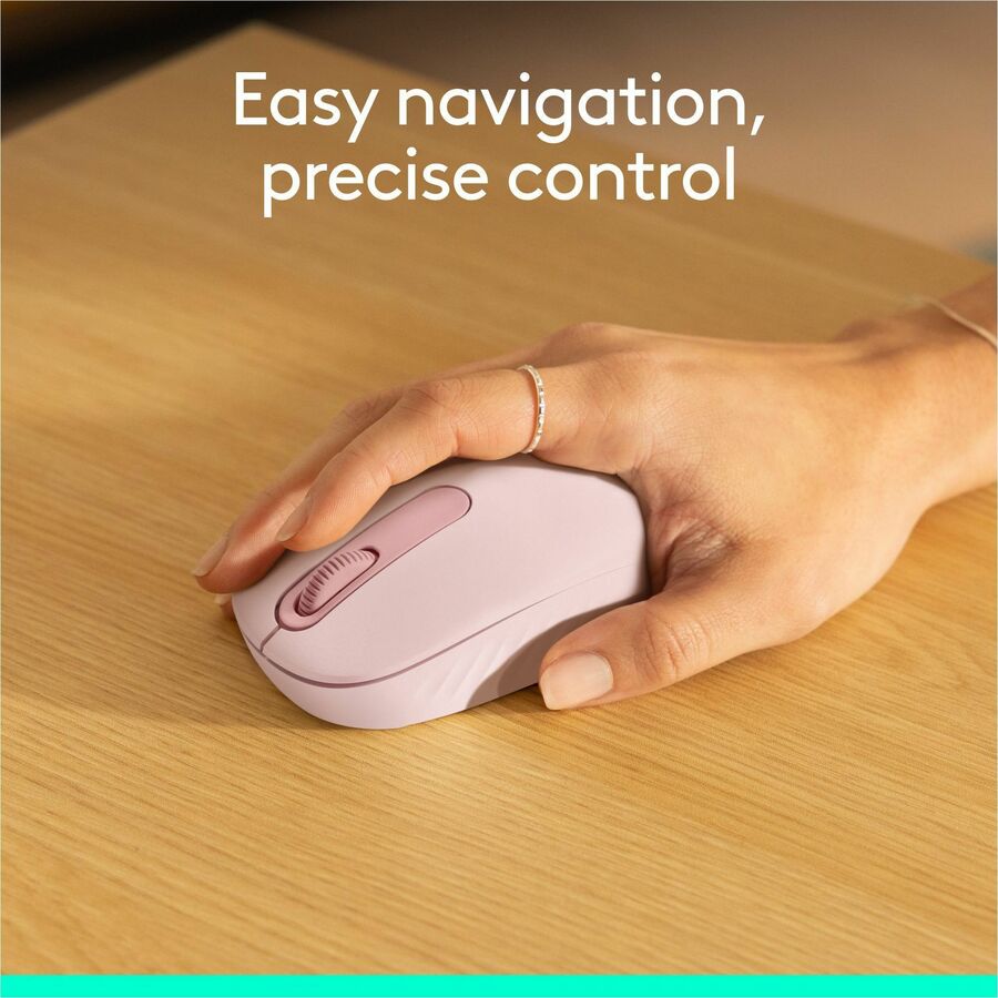 Logitech M196 Bluetooth Wireless Mouse - Compact, Portable, Rose