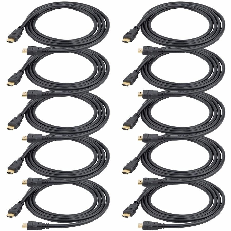 StarTech.com 3ft (0.9m) High-Speed HDMI Cable - 10 Pack for 4K UHD and Multi-Monitor Setups