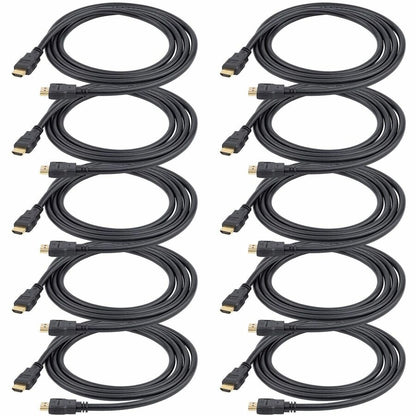 StarTech.com 3ft (0.9m) High-Speed HDMI Cable - 10 Pack for 4K UHD and Multi-Monitor Setups