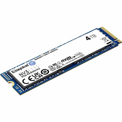 Kingston NV3 4TB PCIe 4.0 NVMe M.2 SSD – High-Speed Storage Solution for Laptops and Small Form Factor PCs