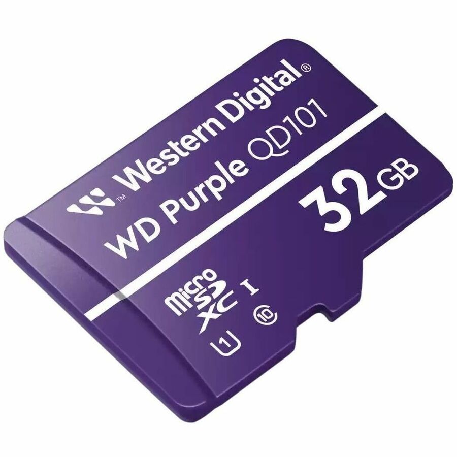 Western Digital WD Purple SC QD101 32GB microSDXC Card for Security Cameras and Edge Devices