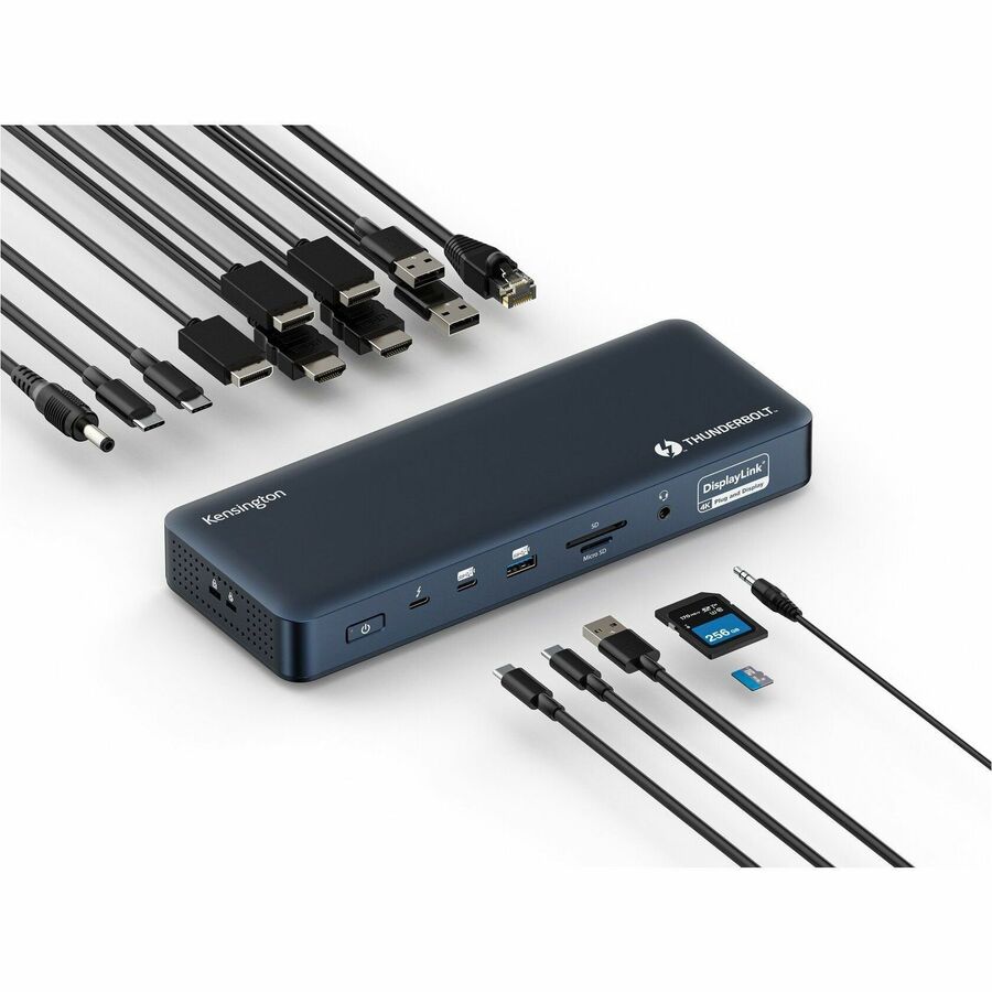 Kensington SD5900T Thunderbolt 4 Docking Station with Quad 4K Support and 16-in-1 Design