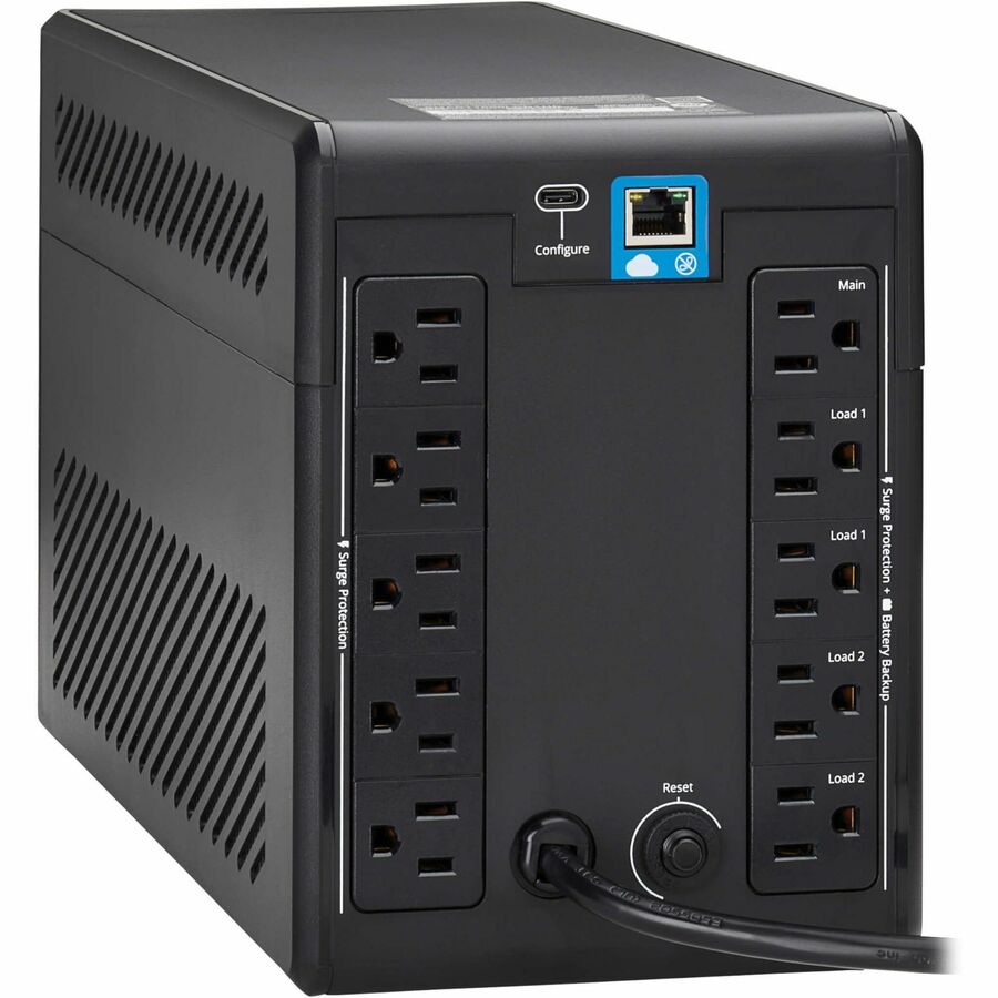 Eaton Tripp Lite Series 1000VA 600W Line-Interactive Cloud-Connected UPS with Remote Monitoring and LCD Display