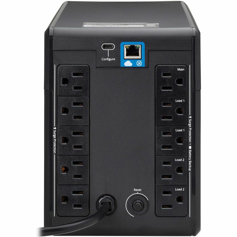 Eaton Tripp Lite Series 1000VA 600W Line-Interactive Cloud-Connected UPS with Remote Monitoring and LCD Display