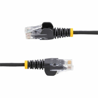 StarTech.com 50ft Black Slim CAT6 Ethernet Cable with Snagless RJ45 Connectors, UTP, LSZH Jacket, 28AWG Bare Copper