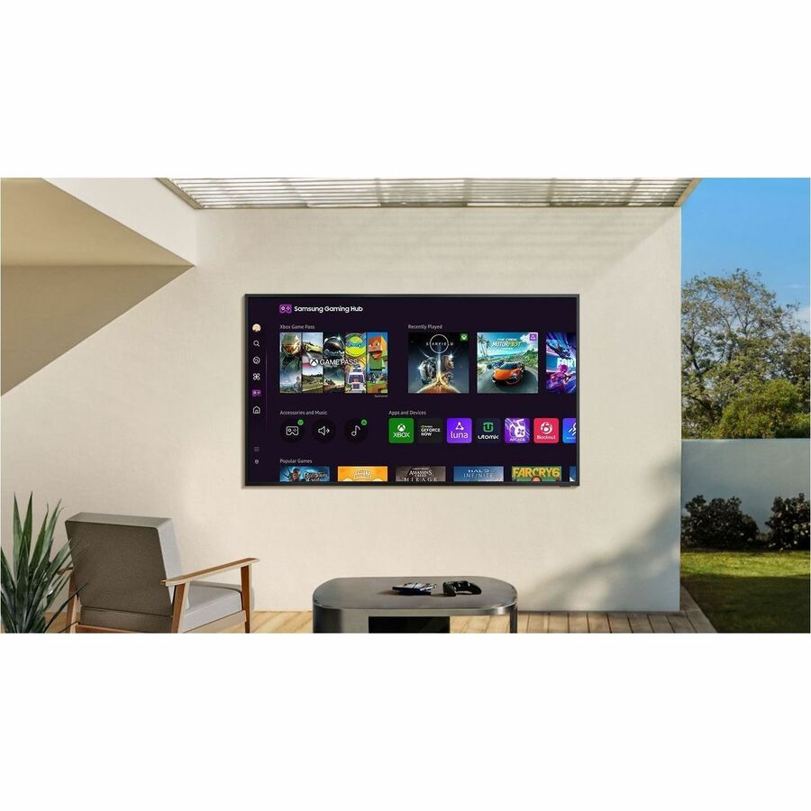 Samsung The Terrace LST7D 55-Inch Neo QLED 4K Outdoor TV with HDR, Smart Tizen OS, and IP56 Durability