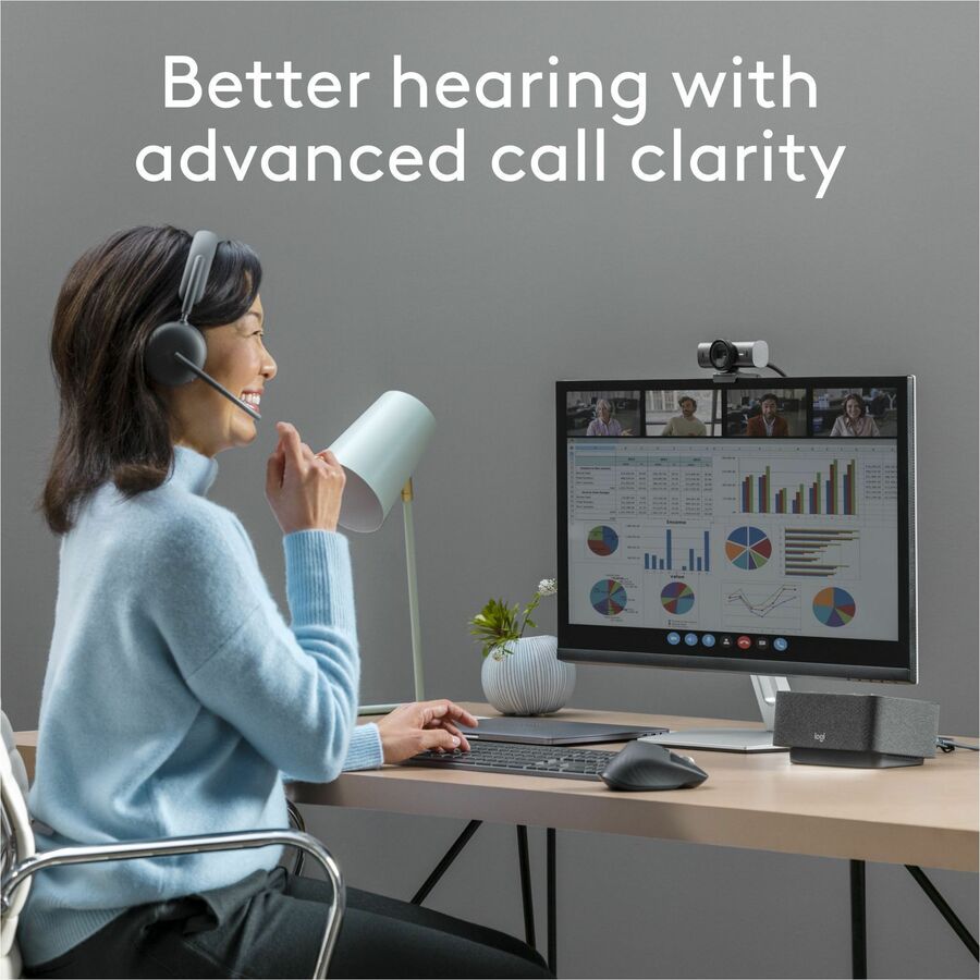 Logitech Zone Wireless 2 Noise Canceling Headset with Hybrid ANC and Bluetooth 5.2