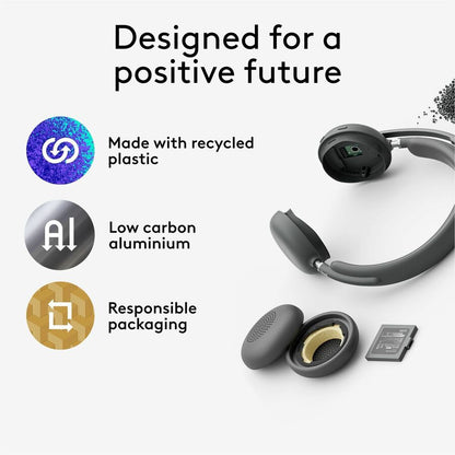 Logitech Zone Wireless 2 Noise Canceling Headset with Hybrid ANC and Bluetooth 5.2