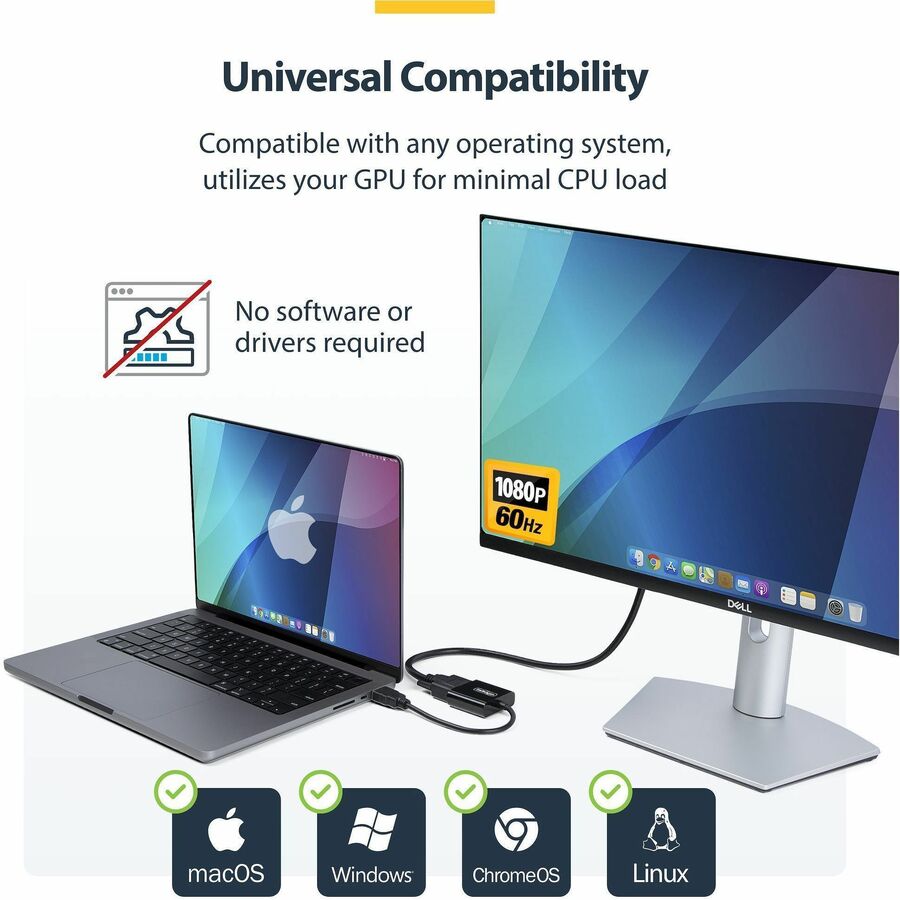 StarTech.com HDMI to VGA Adapter HD2VGAE3 - Active Video Converter for Laptop and Desktop
