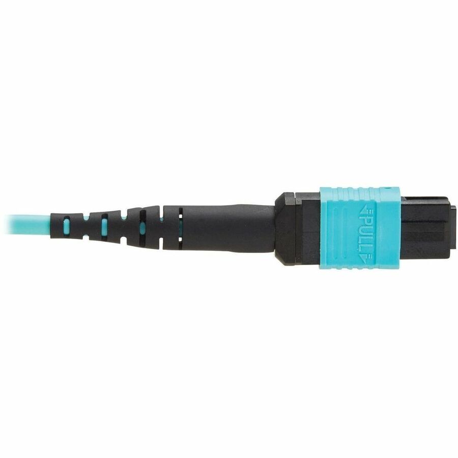 Eaton Tripp Lite Series 100G OM4 Multimode Fiber Optic Network Cable – 13.1 ft. MPO/MPO, Aqua Jacket, TAA Compliant