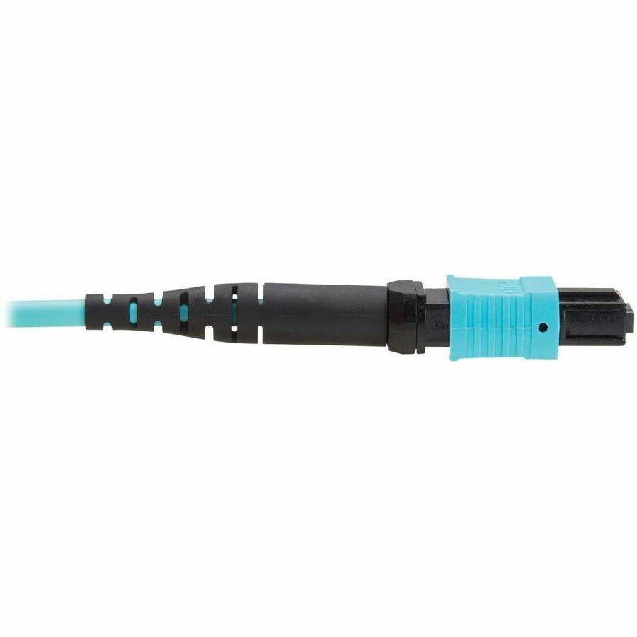 Eaton Tripp Lite Series 100G OM4 Multimode Fiber Optic Network Cable – 13.1 ft. MPO/MPO, Aqua Jacket, TAA Compliant