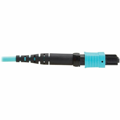 Eaton Tripp Lite Series 100G OM4 Multimode Fiber Optic Network Cable – 13.1 ft. MPO/MPO, Aqua Jacket, TAA Compliant