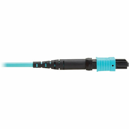 Eaton Tripp Lite Series 100G OM4 Multimode Fiber Optic Cable N845A-05M-12TAA, 16.4 ft, Aqua Jacket, MPO/MPO Connectors, TAA Compliant