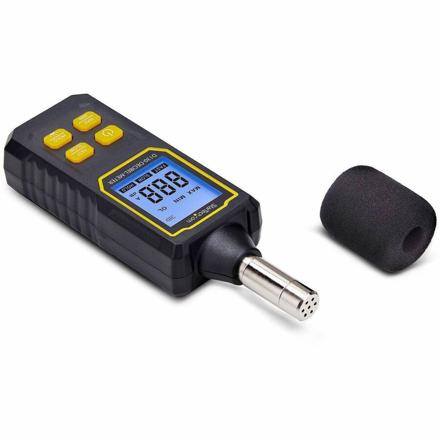 StarTech.com Handheld Digital Sound Meter with Large LCD - Noise and Decibel Level Reader for Server Rooms, Offices, and Industrial Environments (Part No. D130-DECIBEL-METER)