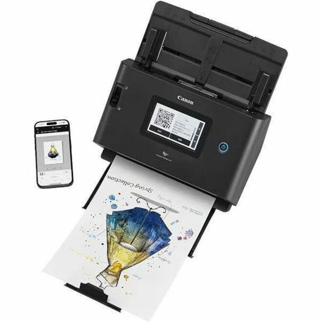 Canon ImageFORMULA DR-S350NW Office Document Scanner - Compact Dual-Mode Sheetfed Scanner with Wi-Fi and High-Speed Duplex Scanning