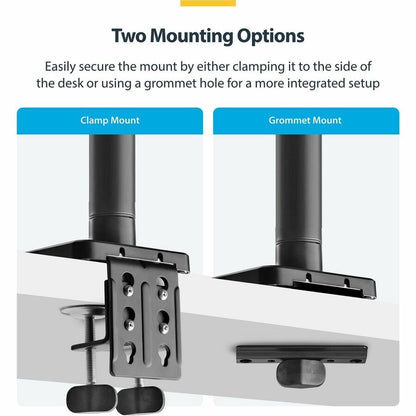StarTech.com Monitor Desk Mount for 49-inch Ultrawide Curved Screens with Spring-Assist Arm and Adjustable Features