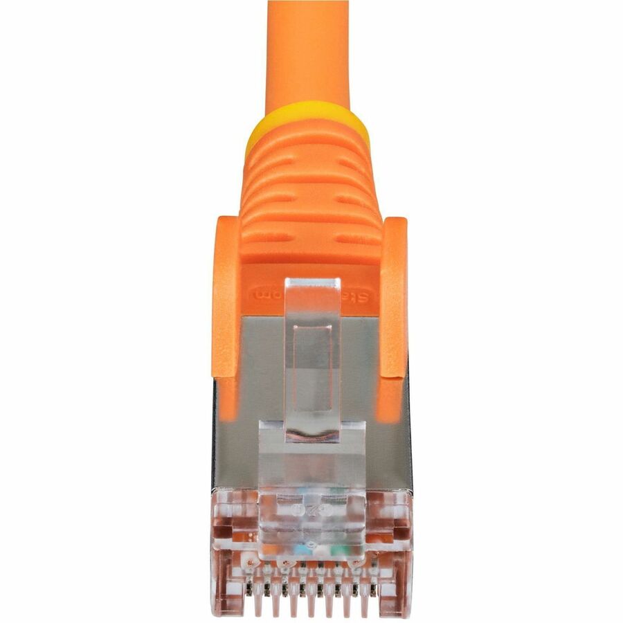 StarTech.com 50ft Orange CAT6a Ethernet Cable with S/FTP Shielding and Snagless RJ-45 Connectors