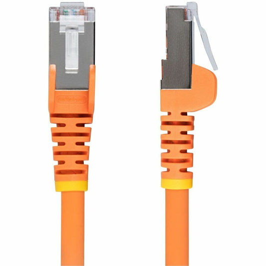 StarTech.com 50ft Orange CAT6a Ethernet Cable with S/FTP Shielding and Snagless RJ-45 Connectors