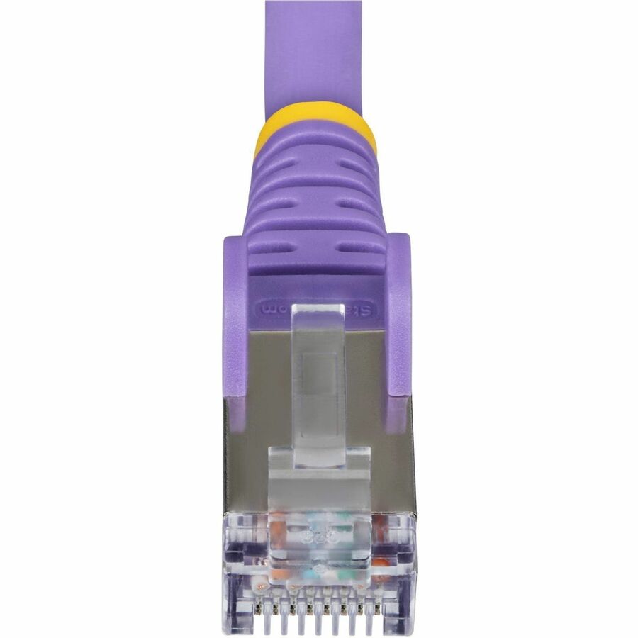 StarTech.com 5ft Purple Cat6a Ethernet Cable - S/FTP, Snagless RJ45, 10 Gbps, PoE++ Support, LSZH Jacket