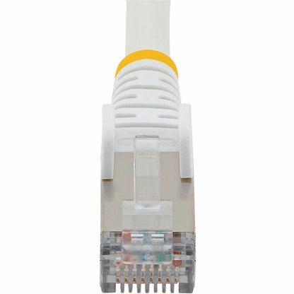 StarTech.com 50ft White CAT6a Ethernet Cable with Snagless RJ45 Connectors – 10 Gbps, PoE++ Support, S/FTP Shielded Patch Cable
