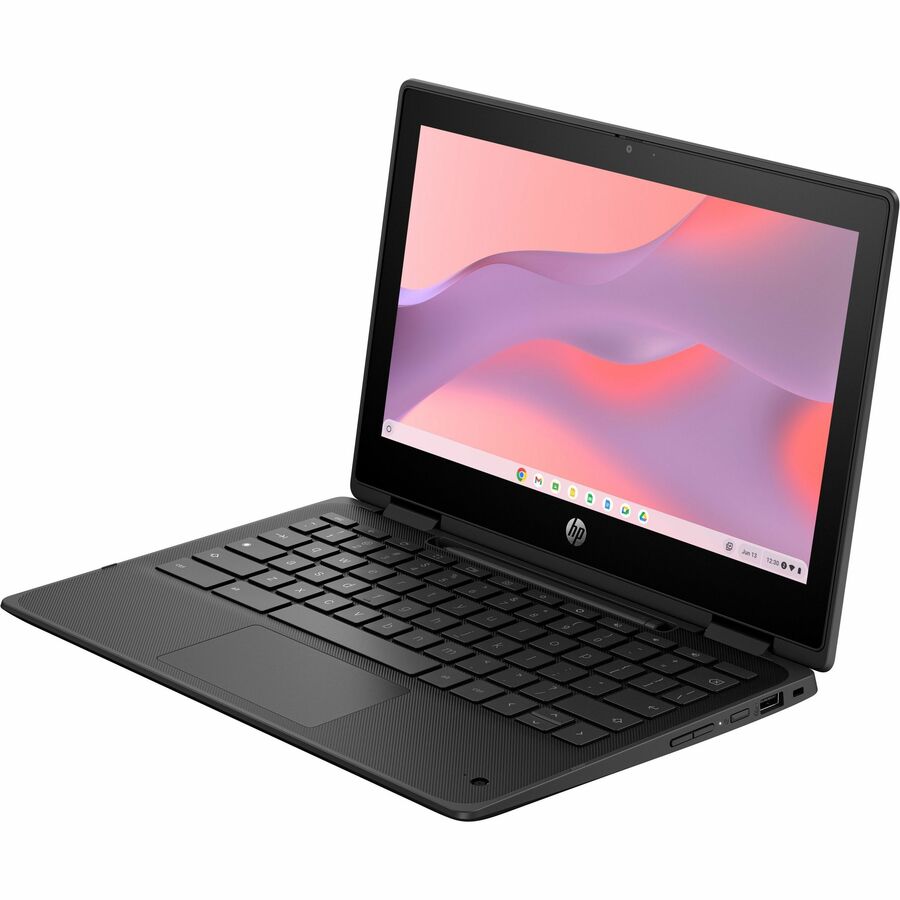 HP Fortis Flip G1m 11.6" Touchscreen Convertible 2 in 1 Chromebook - HD - Octa-core (ARM Cortex A76 + Cortex A55) - 32 GB Flash Memory - English Keyboard - Jet Black - Smart Buy