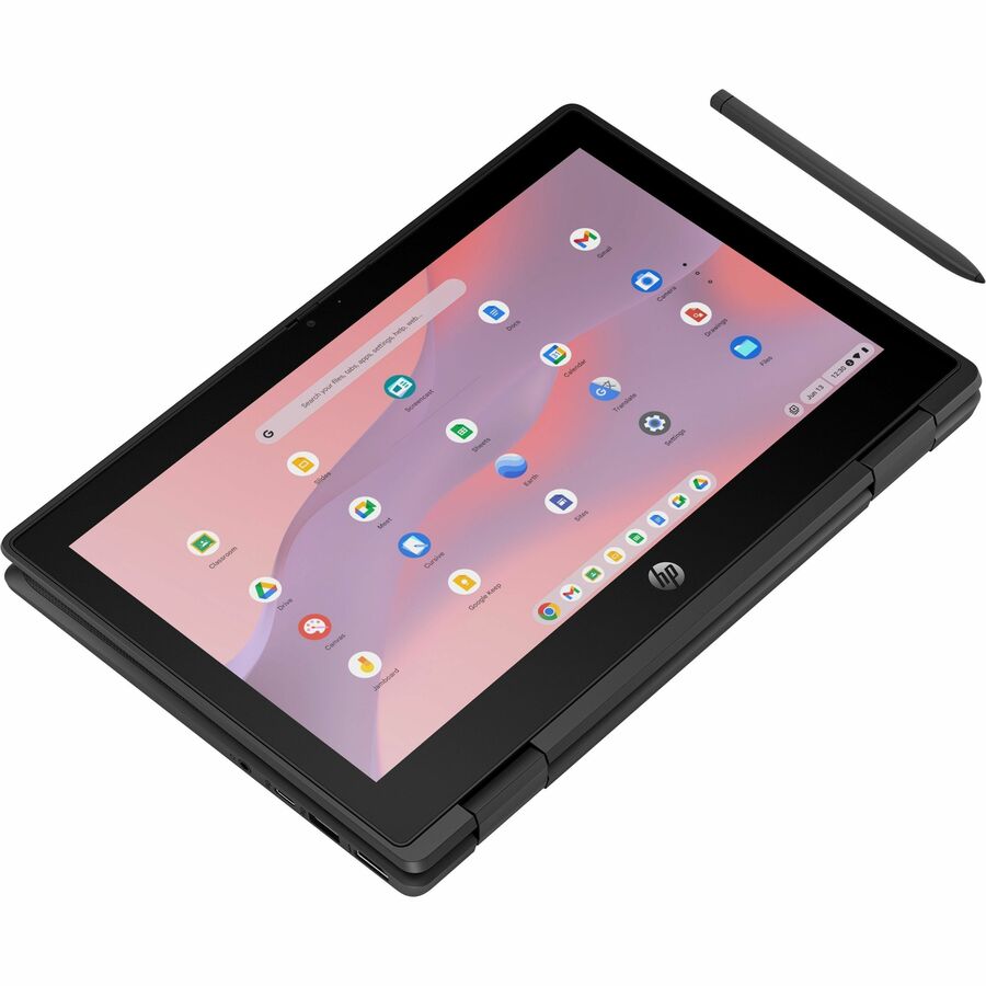 HP Fortis Flip G1m 11.6" Touchscreen Convertible 2 in 1 Chromebook - HD - Octa-core (ARM Cortex A76 + Cortex A55) - 32 GB Flash Memory - English Keyboard - Jet Black - Smart Buy