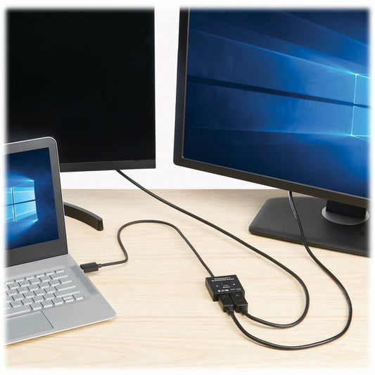 Eaton Tripp Lite Series 2x1 Bi-Directional DisplayPort Switch - 4K 120Hz or 8K 30Hz with HDR and HDCP Passthrough