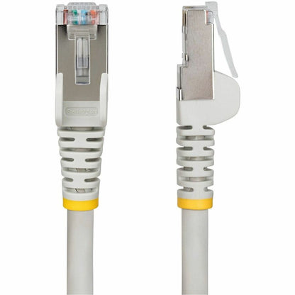 StarTech.com 6in Gray CAT6a Ethernet Cable with S/FTP Shielding and Gold-Plated Connectors