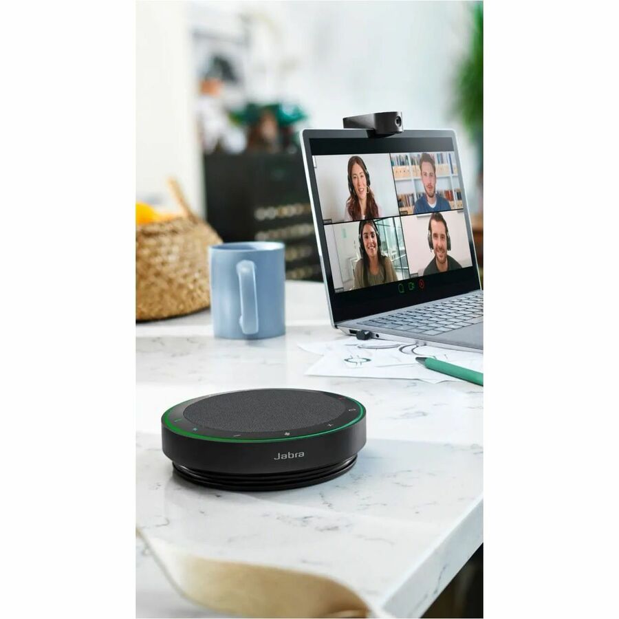 Jabra Speak2 75 Portable Conference Speakerphone with Full Duplex Audio and Noise Cancelling Microphones