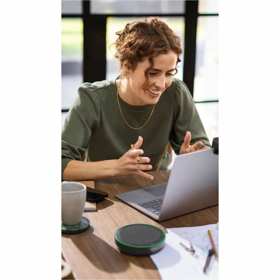 Jabra Speak2 75 Portable Conference Speakerphone with Full Duplex Audio and Noise Cancelling Microphones