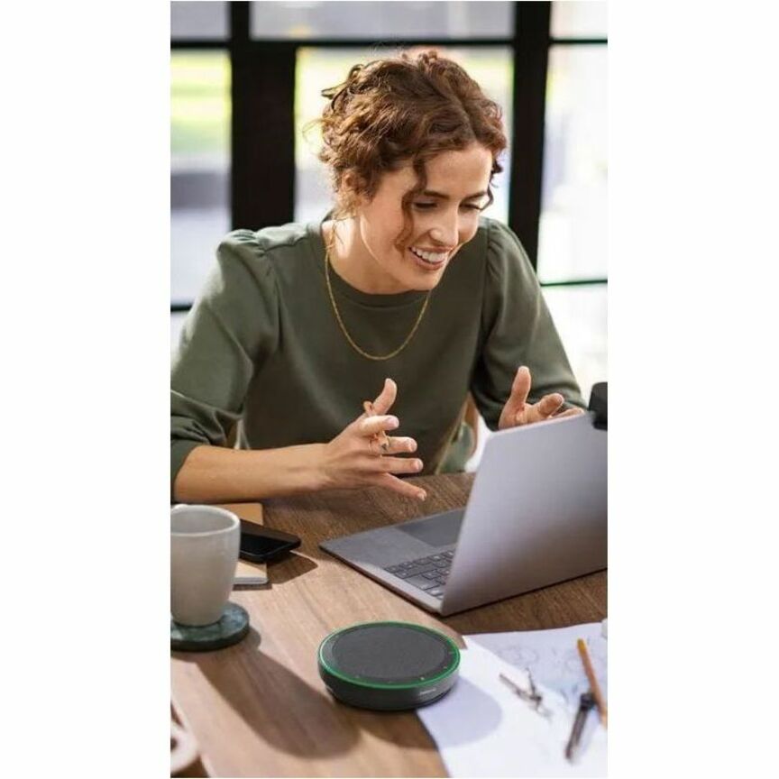 Jabra Speak2 75 Wireless Speakerphone with Full Duplex Audio and Microphone Quality Indicator
