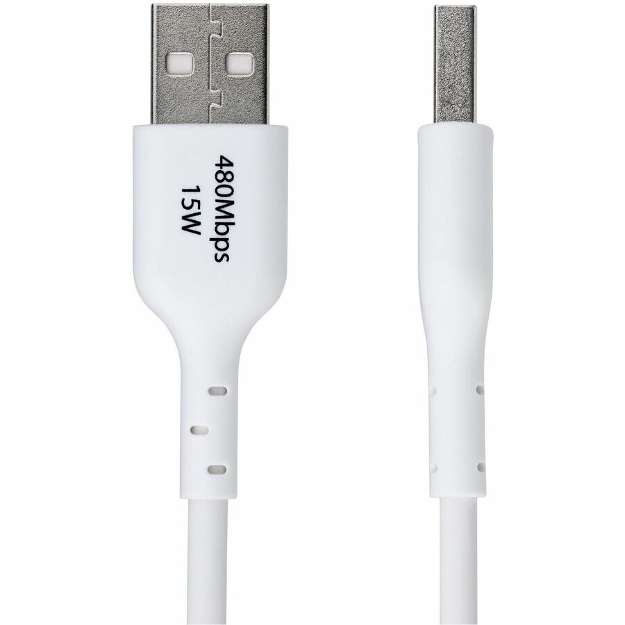 StarTech.com 6ft USB-A to USB-C Charging and Data Transfer Cable - Fast Charge & Sync, 3A, USB 2.0, White
