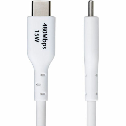 StarTech.com 6ft USB-A to USB-C Charging and Data Transfer Cable - Fast Charge & Sync, 3A, USB 2.0, White
