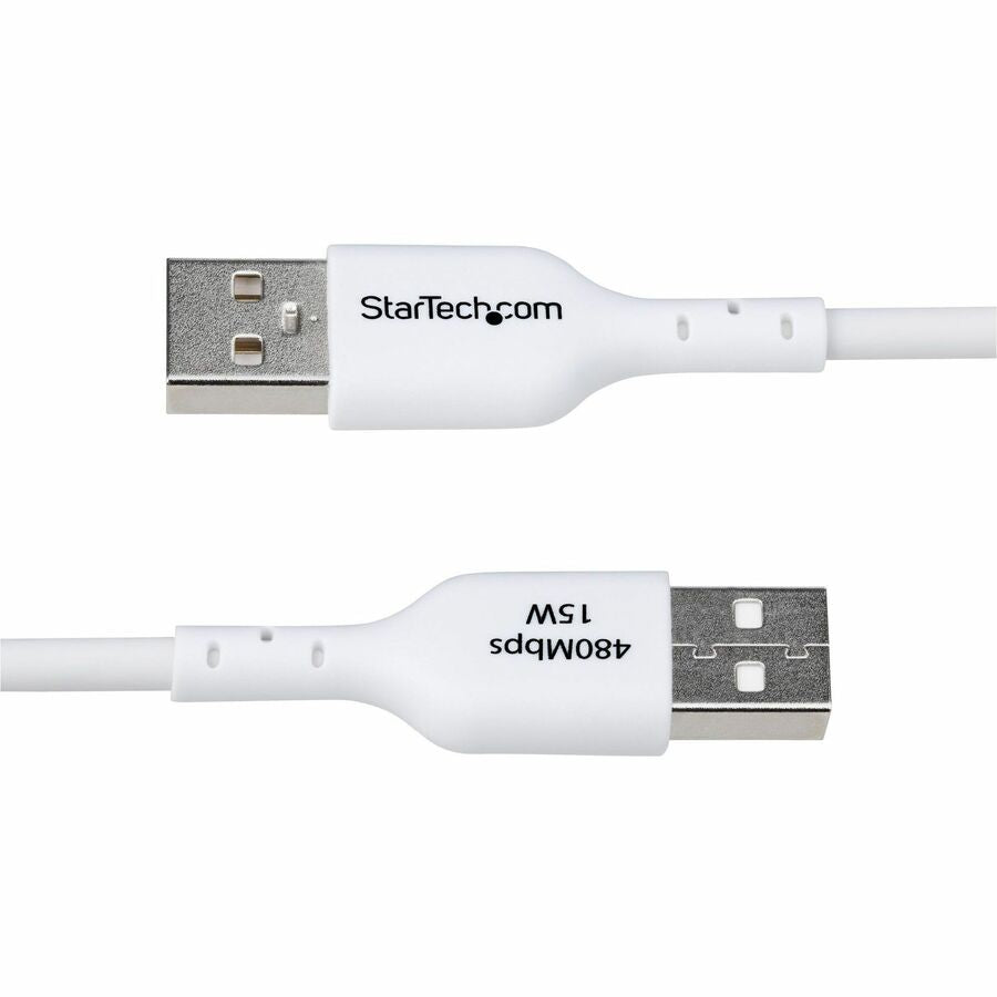 StarTech.com 6ft USB-A to USB-C Charging and Data Transfer Cable - Fast Charge & Sync, 3A, USB 2.0, White