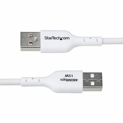 StarTech.com 6ft USB-A to USB-C Charging and Data Transfer Cable - Fast Charge & Sync, 3A, USB 2.0, White