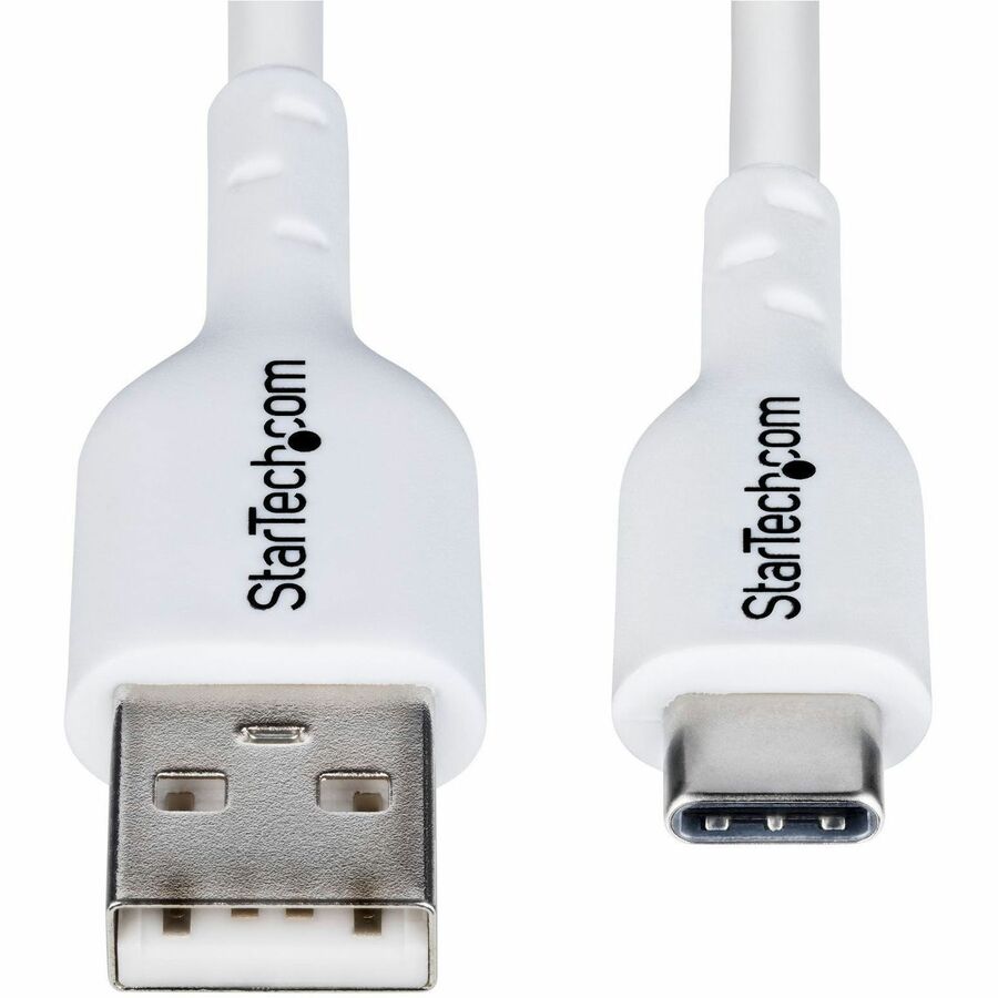 StarTech.com 6ft USB-A to USB-C Charging and Data Transfer Cable - Fast Charge & Sync, 3A, USB 2.0, White