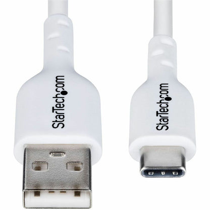 StarTech.com 6ft USB-A to USB-C Charging and Data Transfer Cable - Fast Charge & Sync, 3A, USB 2.0, White