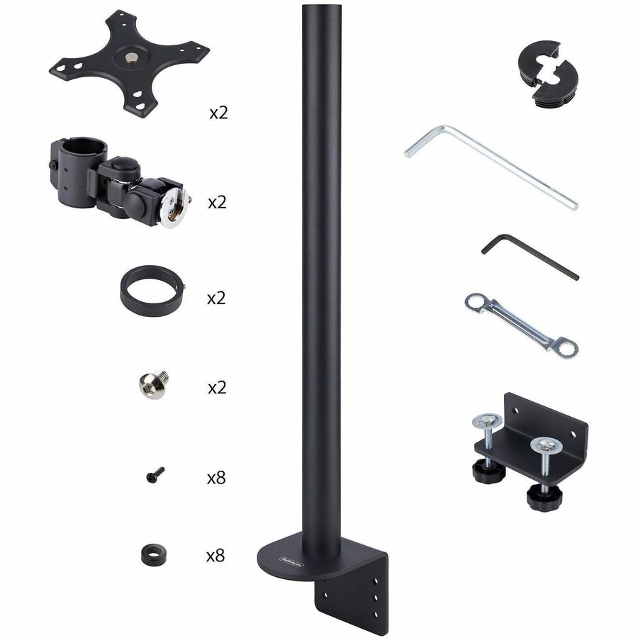 StarTech.com Dual Ultrawide Monitor Mount for 2 x 49-Inch Curved Screens, VESA Compatible, C-Clamp, TAA Compliance