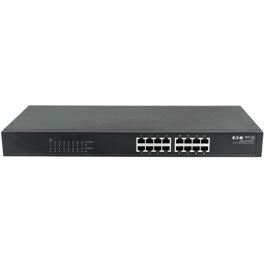 Eaton Tripp Lite Series NG16POE-1 16-Port Gigabit Ethernet Unmanaged Switch with PoE+