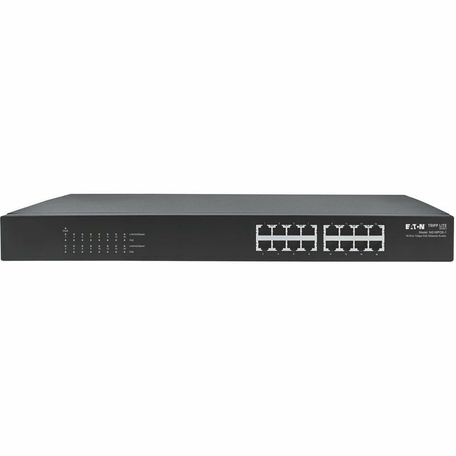 Eaton Tripp Lite Series NG16POE-1 16-Port Gigabit Ethernet Unmanaged Switch with PoE+
