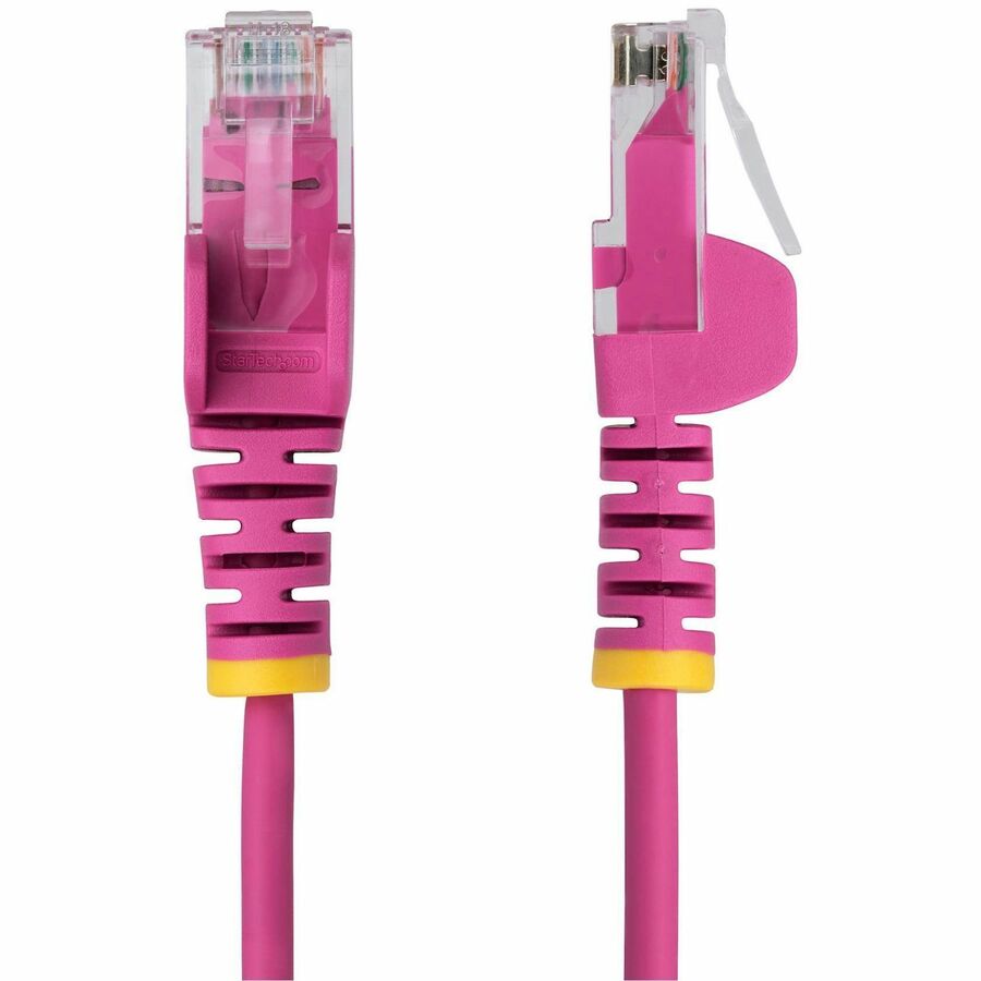 StarTech.com 15 ft Pink Slim Cat6 Ethernet Cable with Snagless RJ45 Connectors and LSZH Jacket