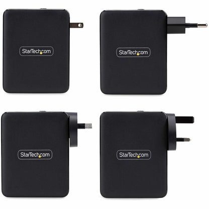 StarTech.com 140W USB-C GaN Wall Charger with 3 USB-C Ports and 1 USB-A for MacBook Pro, Dell XPS, and More