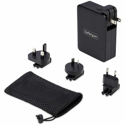 StarTech.com 140W USB-C GaN Wall Charger with 3 USB-C Ports and 1 USB-A for MacBook Pro, Dell XPS, and More