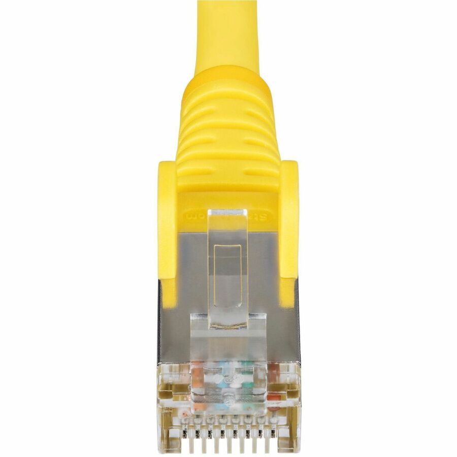 StarTech.com 6ft Yellow Cat6a S-FTP Ethernet Patch Cable with Snagless RJ-45 Connectors - 10 Gbps, PoE++, LSZH Jacket