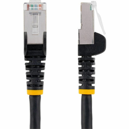 StarTech.com 100ft Black Cat 6a S-FTP Ethernet Cable for 10 Gbps Networks with PoE Support