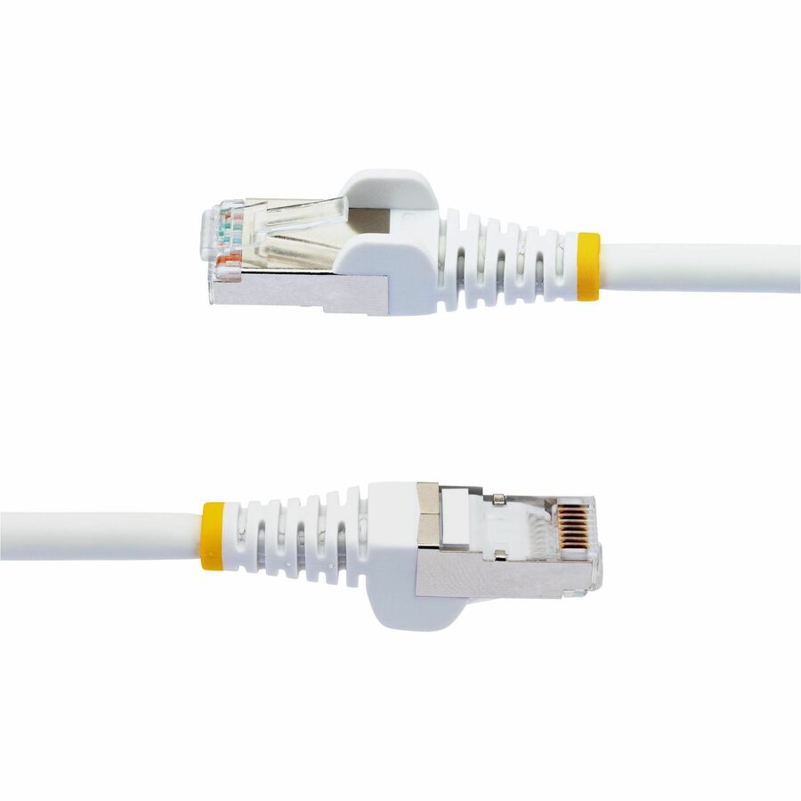 StarTech.com 75ft White CAT6a S-FTP Ethernet Cable with Snagless RJ-45 Connectors for 10 Gbps Network and PoE Support