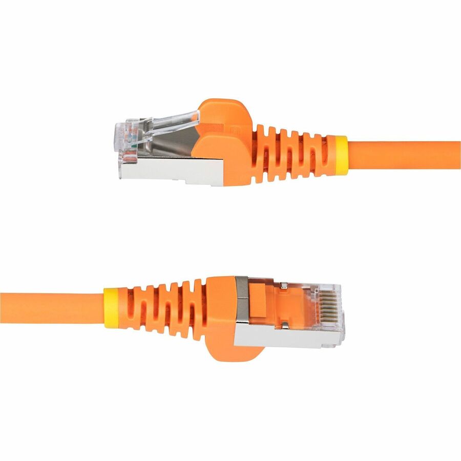 StarTech.com 6ft Orange Cat6a S-FTP Ethernet Patch Cable with Snagless RJ-45 Connectors - 10 Gbps, PoE++, Low Smoke Zero Halogen Jacket