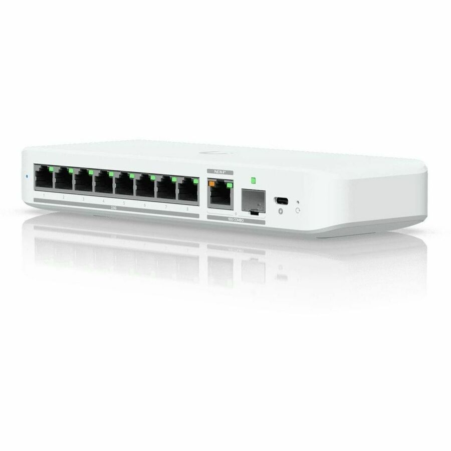 Ubiquiti Inc. USW-Flex-2.5G-8 Flex Ethernet Switch – 10 Gigabit LAN with 9 Ports and SFP+ Uplink